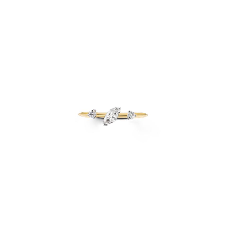 Anello 'Balance' oro giallo con marquise BALANCE | AN AU18G1MQ 2TO 0,16+0,03+0,03
